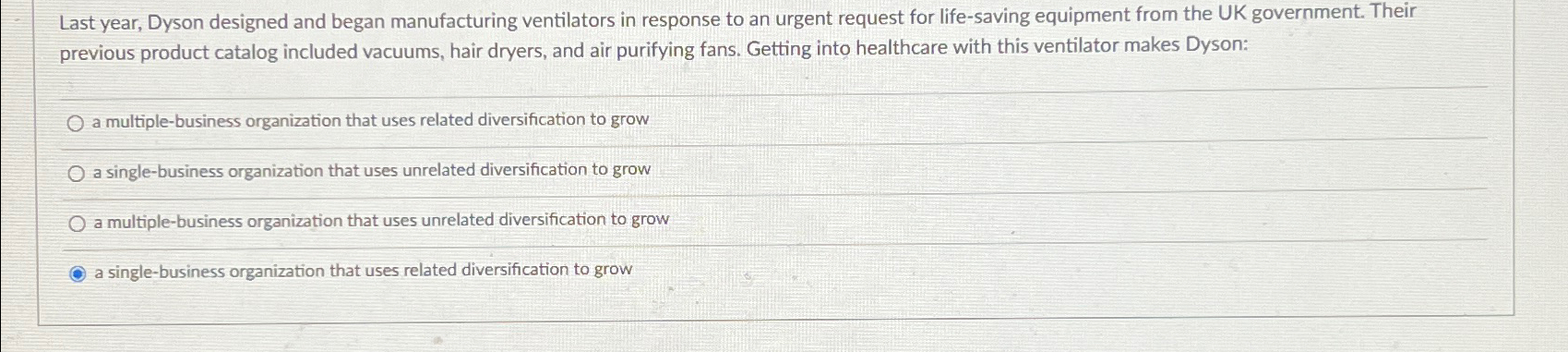  Last year, Dyson designed and began manufacturing ventilators in response to