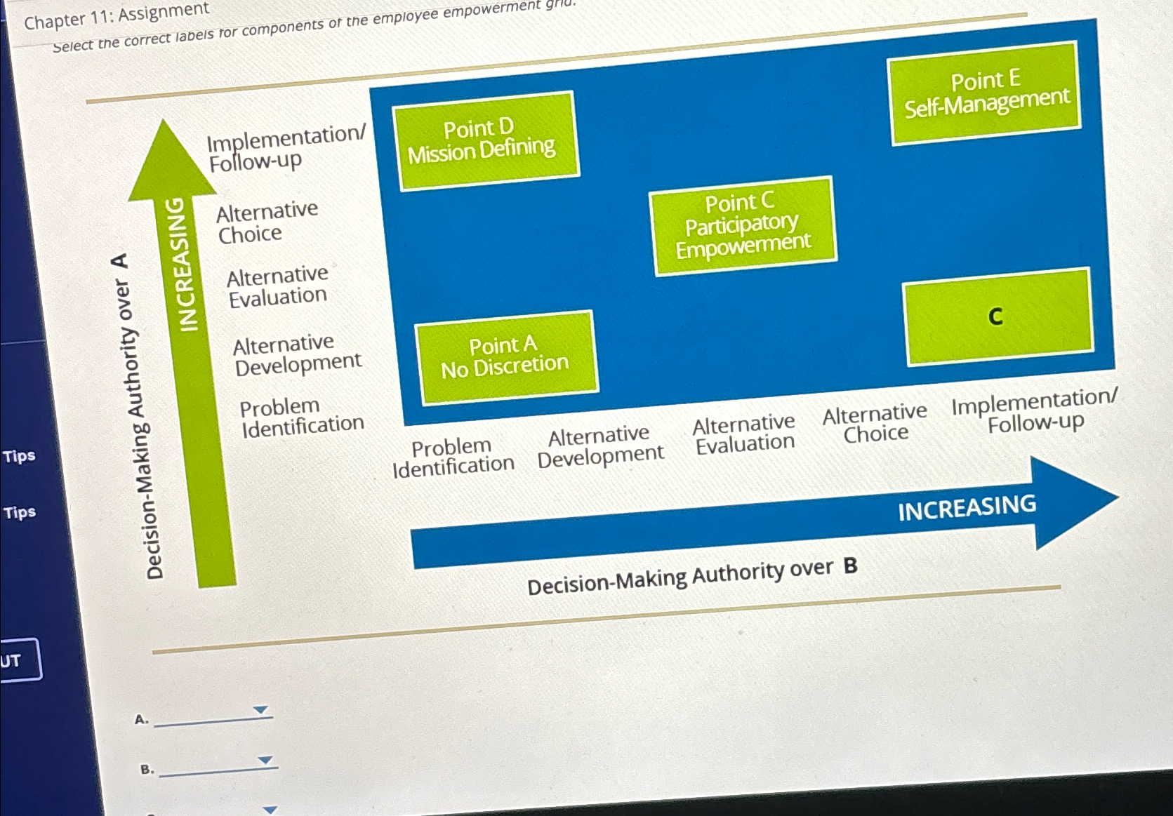  Chapter 11: Assignment select the correct labels for components of the