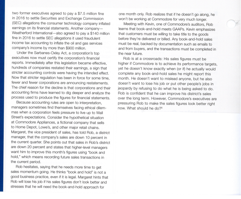 video, please answer the following questions:If you were in Rob's situation, would
