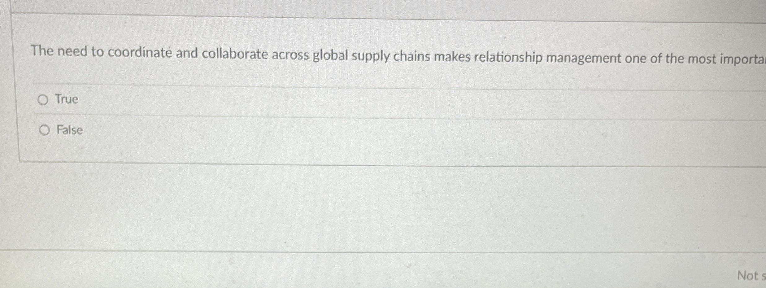  The need to coordinate and collaborate across global supply chains makes