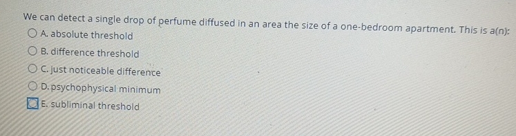  We can detect a single drop of perfume diffused in an