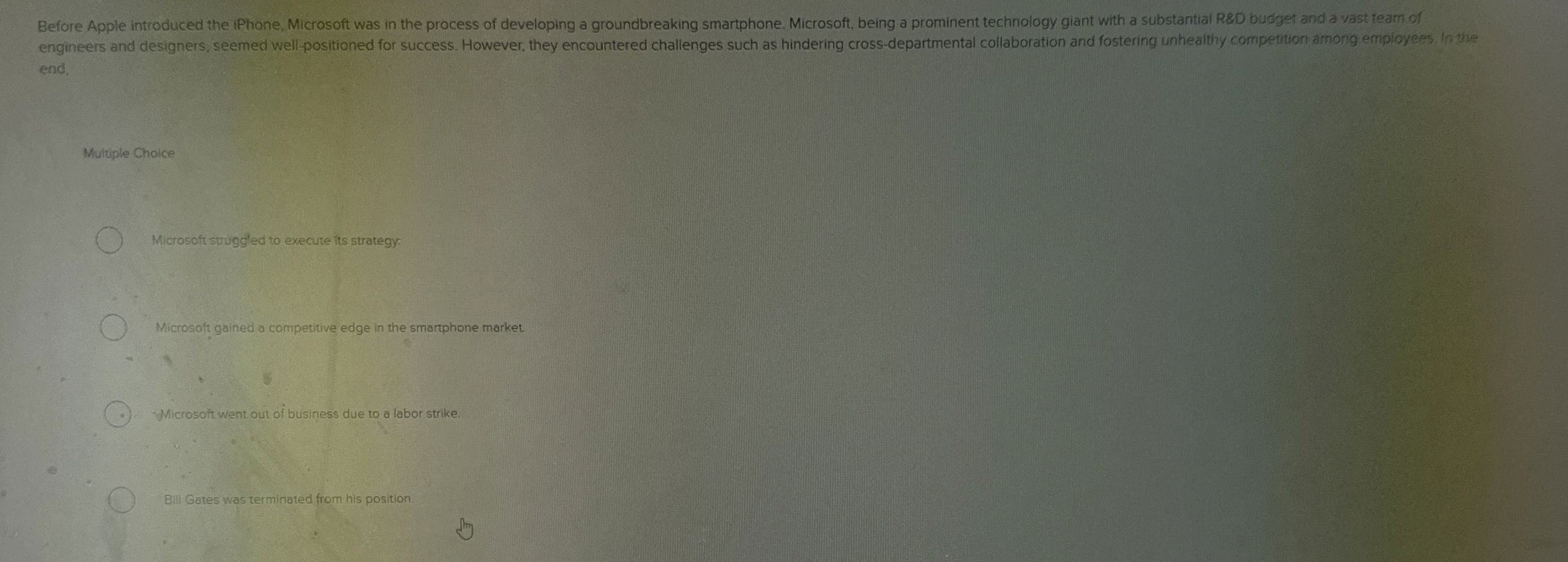  can be another term used for a goal. Multiple Choice Business