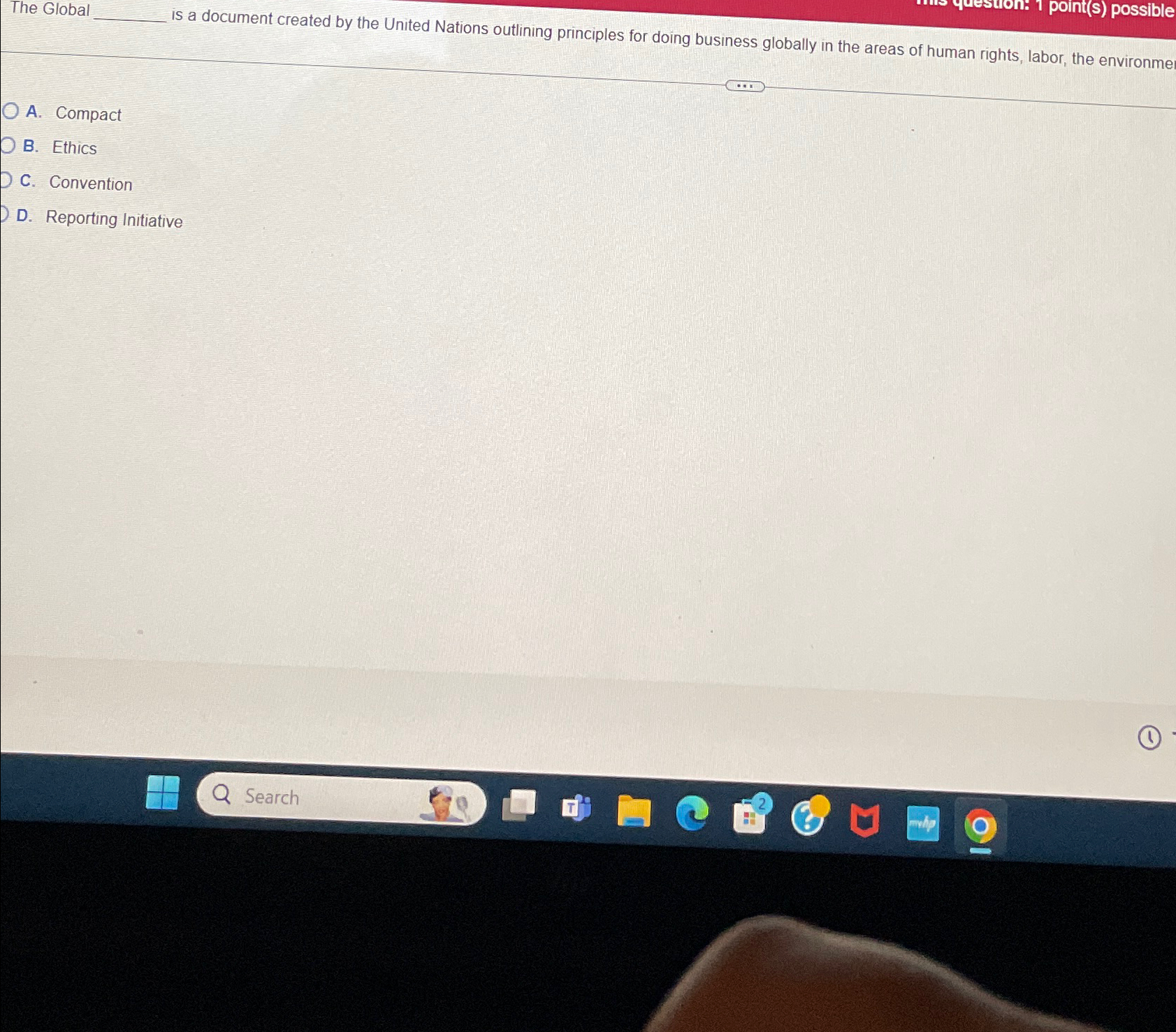  The Global q, is a document created by the United Nations