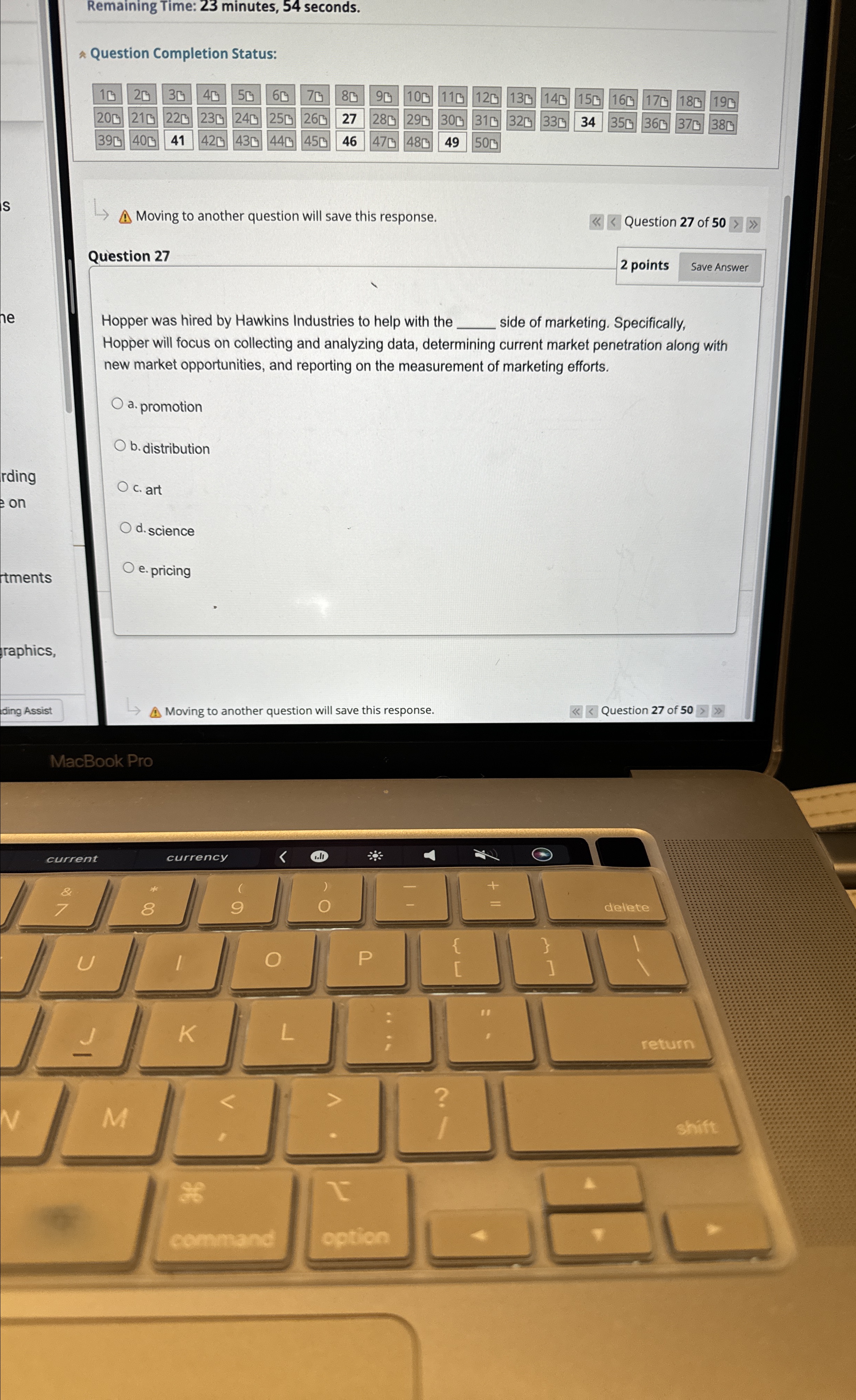  Remaining Time: 23 minutes, 54 seconds. ^ Question Completion Status: \table[[20,3,4,50,6,7,80,90,100,110,12,130,14,15[,16,170,180,19[],[210,22,23[,24,250,26,27,28,29,30,310,32,33[,34,35[,360,137,1380],[40,41,42,430,442,450,46,47,48,49,50,,,,,,,]]