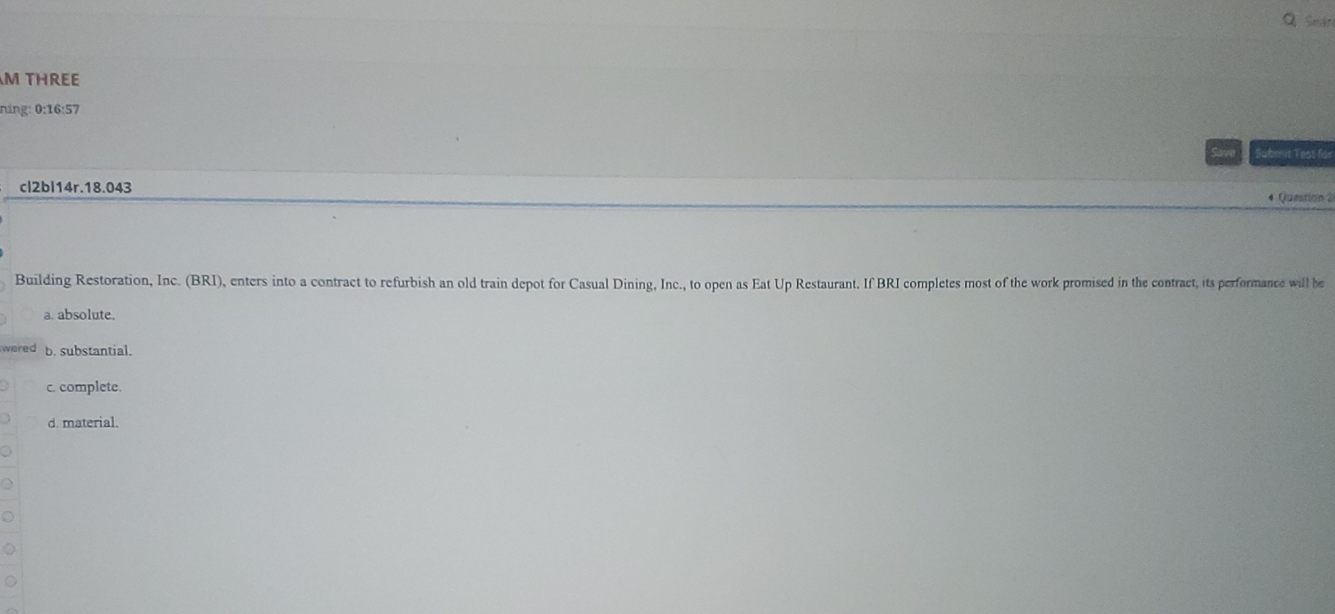  Sear M THREE ring: 0:16:57 cl2bl14r.18.043 Building Restoration, Inc. (BRI), enters