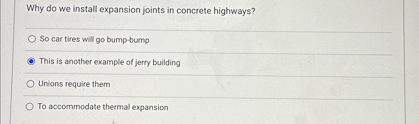  Why do we install expansion joints in concrete highways? So car