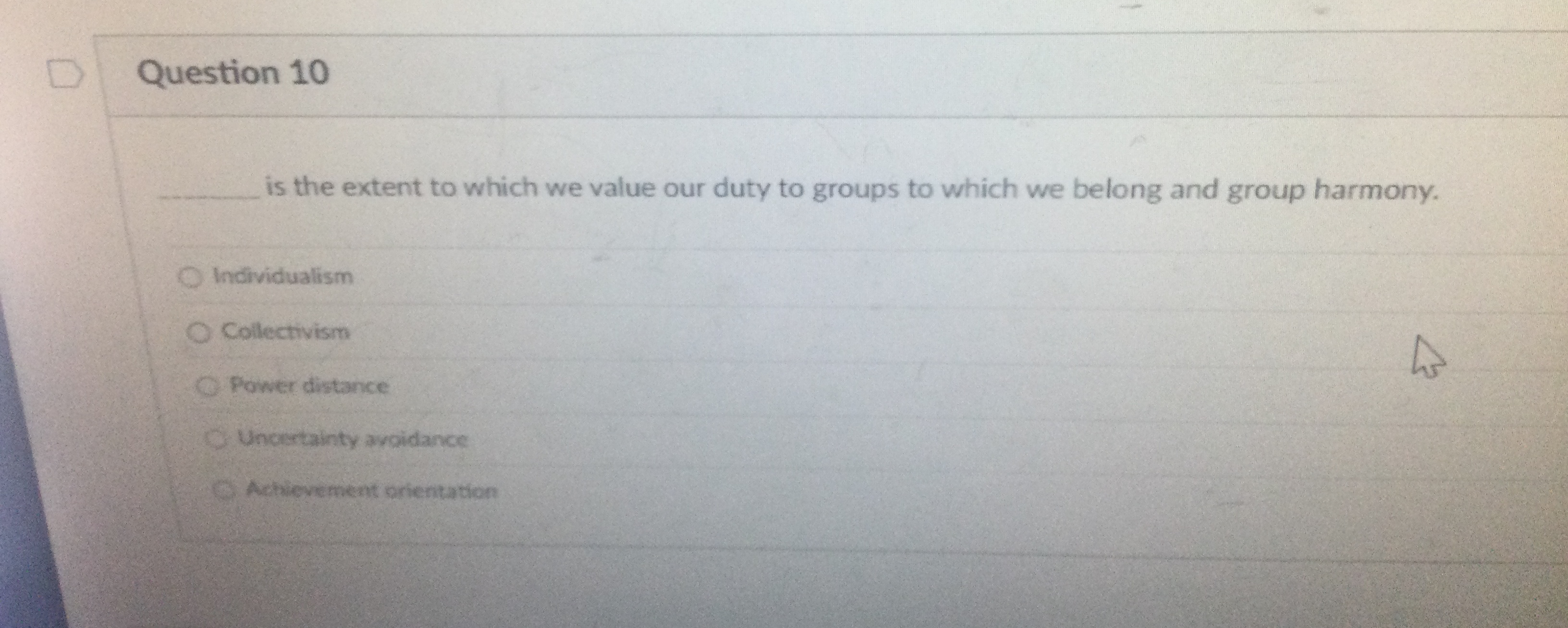  Question 10q, is the extent to which we value our duty