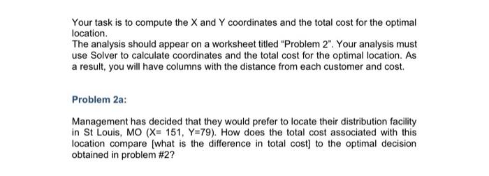 the third party logistics market. The executive team has requested assistance from
