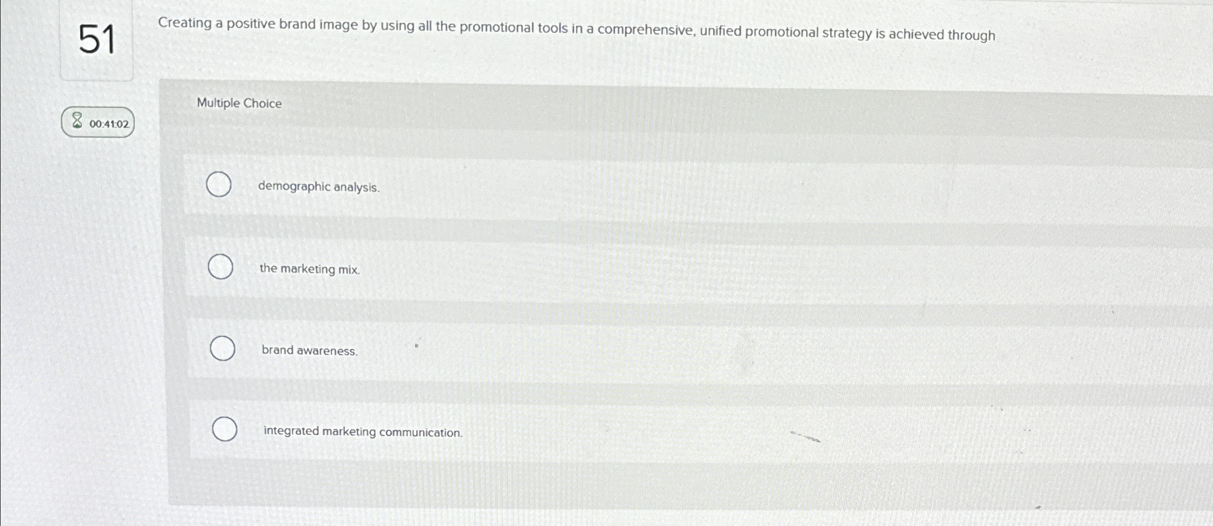  51 Creating a positive brand image by using all the promotional