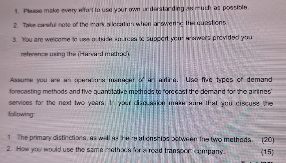  Please make every effort to use your own understanding as much