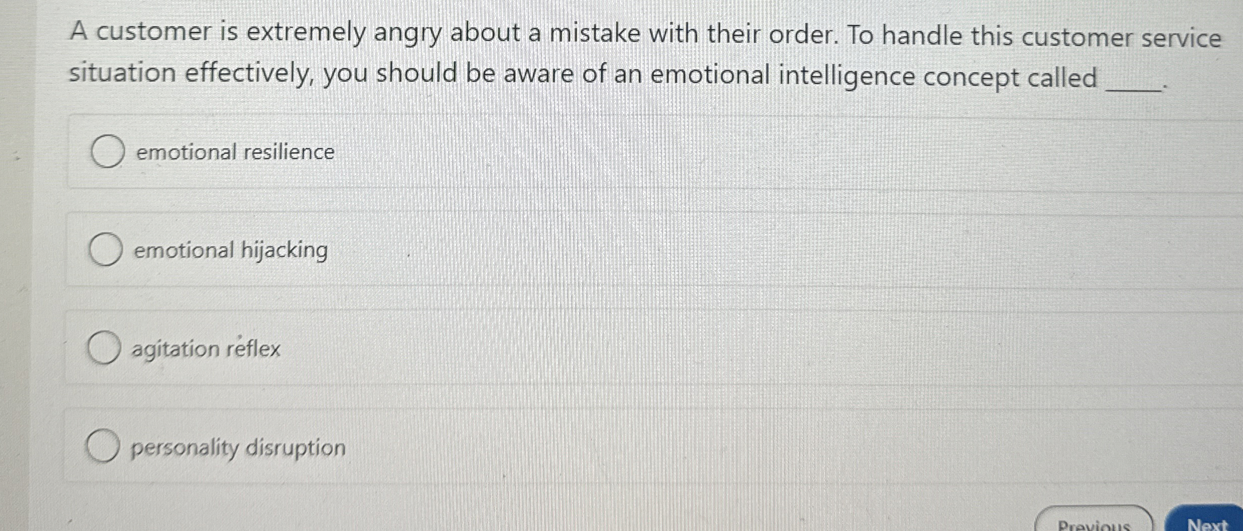  A customer is extremely angry about a mistake with their order.