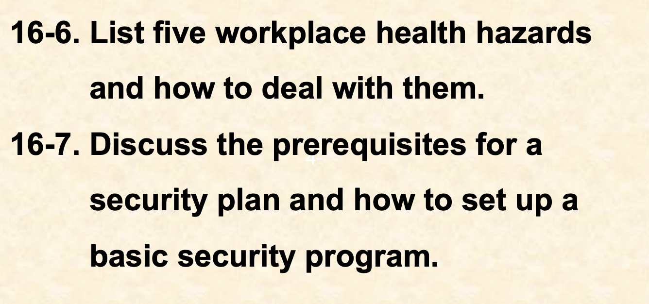 16-5. Describe how one company uses employee engagement to improve workplace safety.