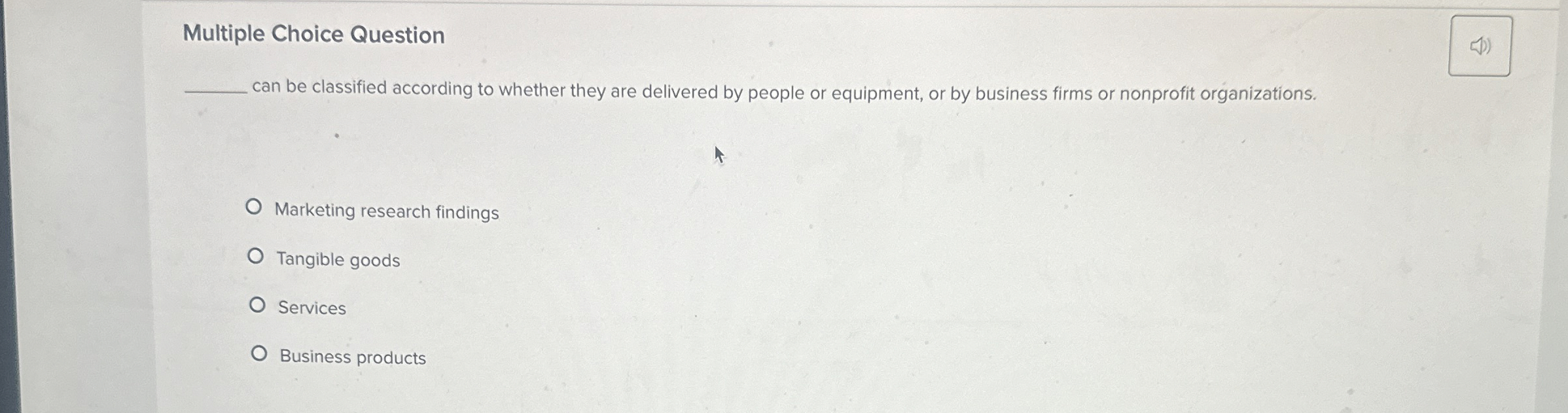  Multiple Choice Question can be classified according to whether they are