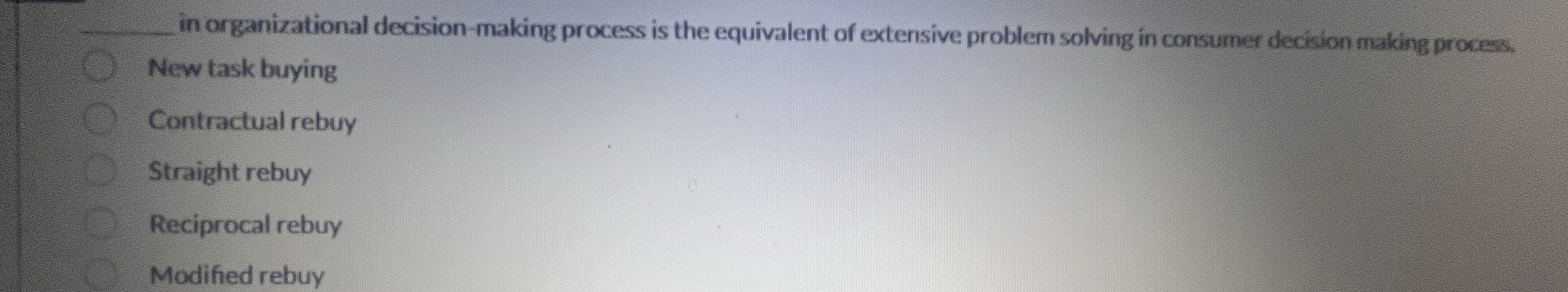  q, in organizational decision-making process is the equivalent of extensive problem