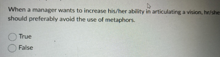  When a manager wants to increase his/her ability in articulating a