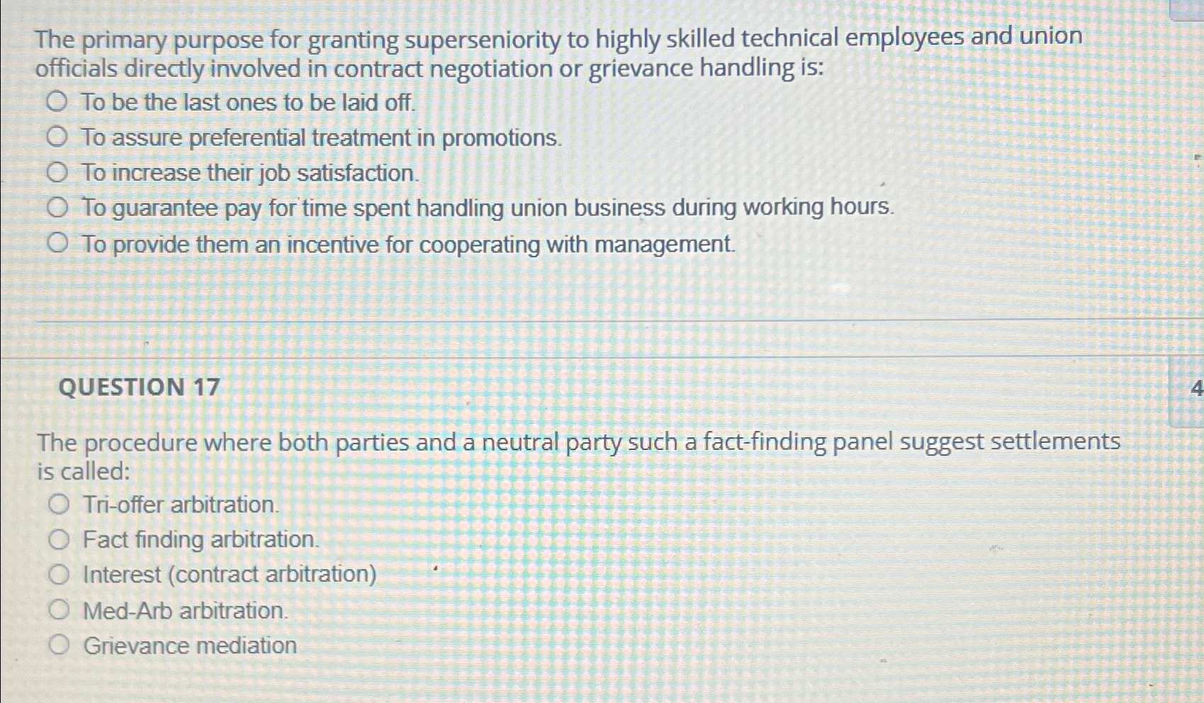  The primary purpose for granting superseniority to highly skilled technical employees