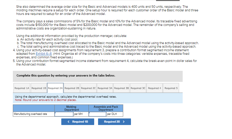 manufacturing overhead cost allocation based on 25 direct labor-hours. Koontz's controller prepared
