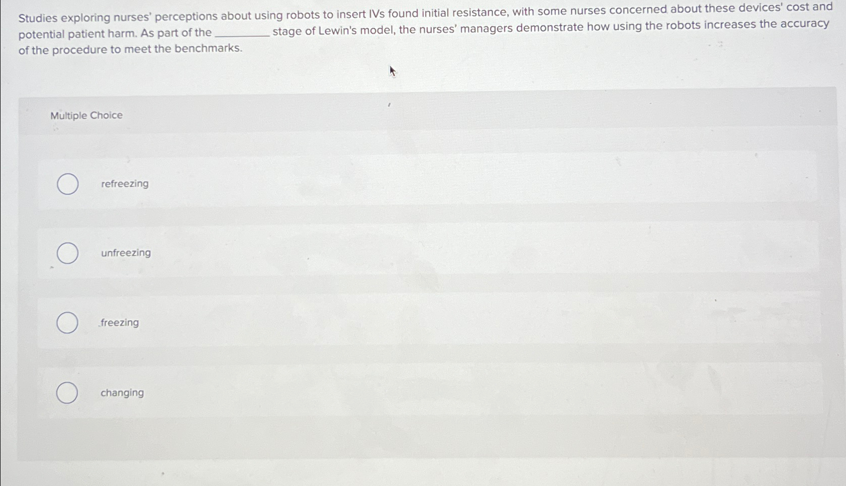  Studies exploring nurses' perceptions about using robots to insert IVs found