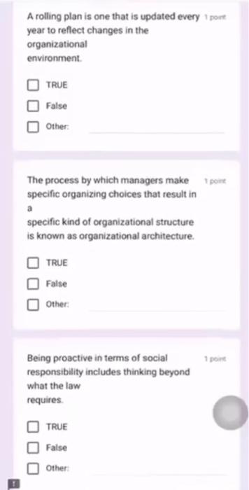  A rolling plan is one that is updated every 1 port