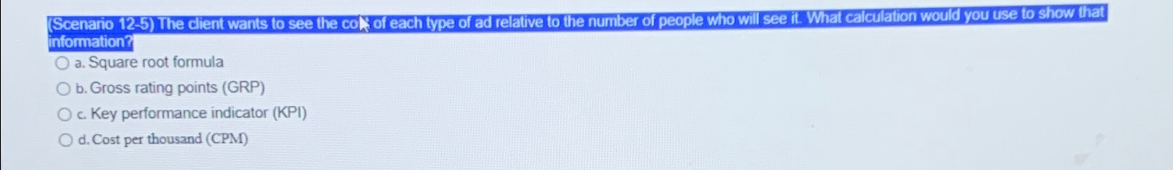  [Scenario 125) The client wants to see the coly of each