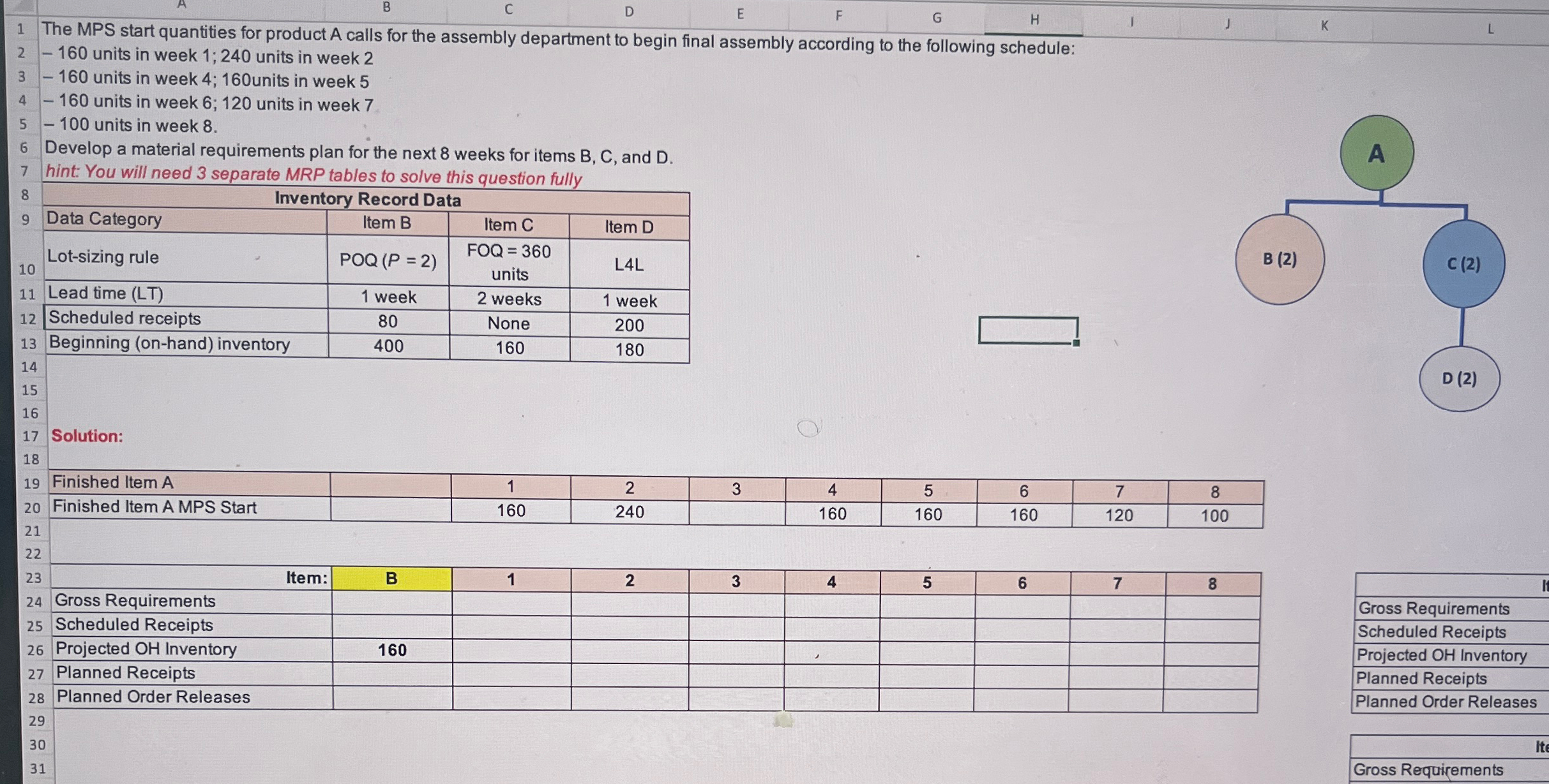  B C D E F G q, 1 1 L The