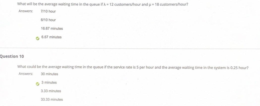What will be the average waiting time in the queue if