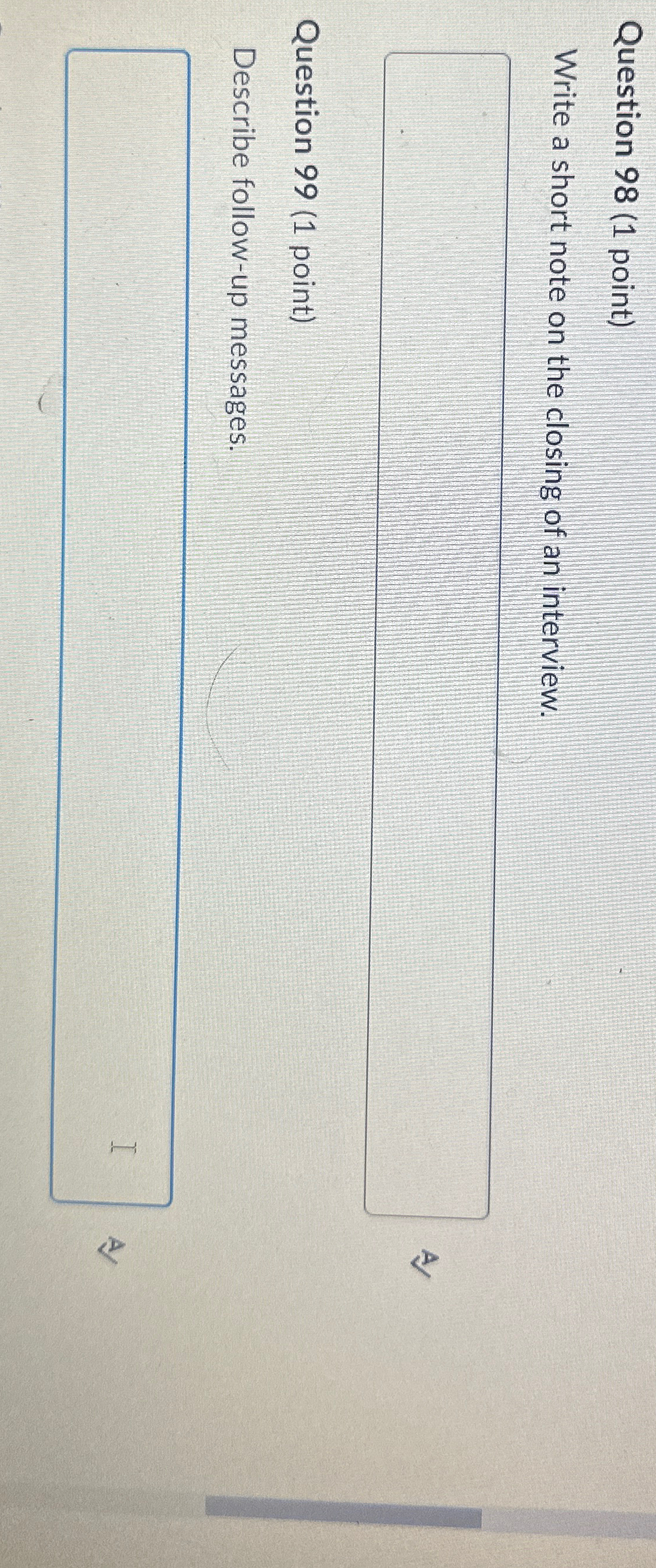  Question 98(1 point) Write a short note on the closing of