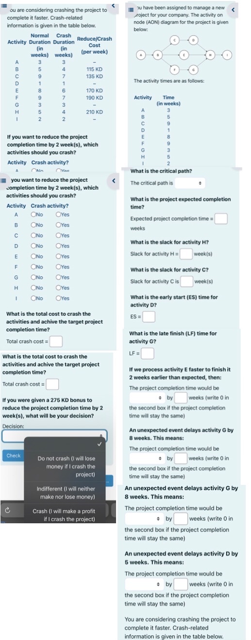 provide clear answers please 