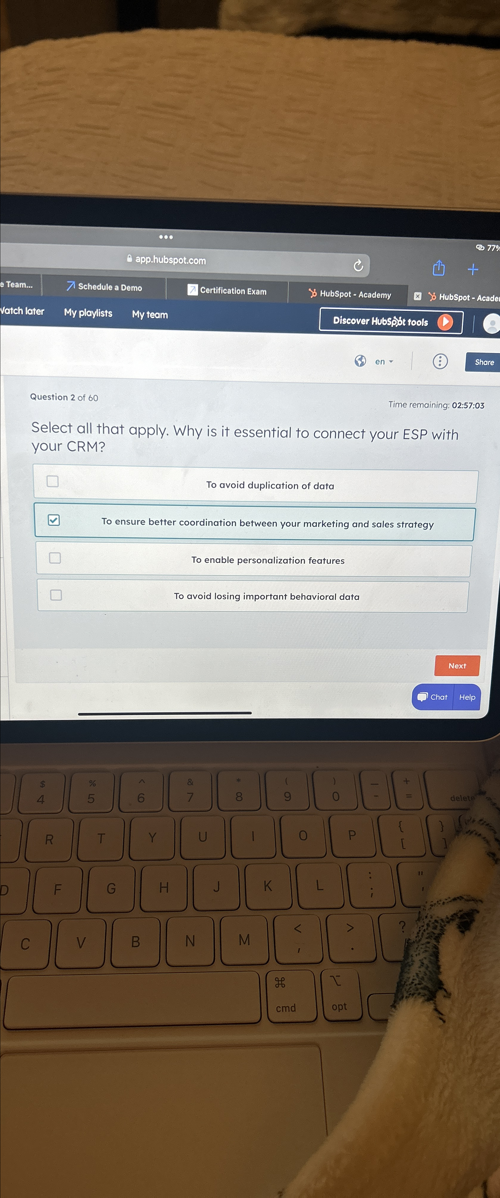  app.hubspot.com e Team.. 7 Schedule a Demo Certification Exam HubSpot -