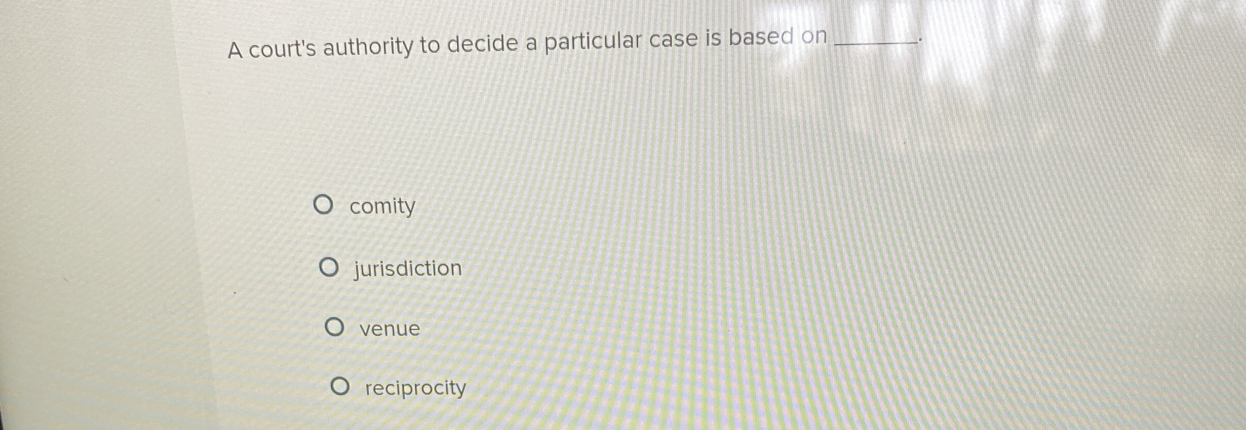  A court's authority to decide a particular case is based on