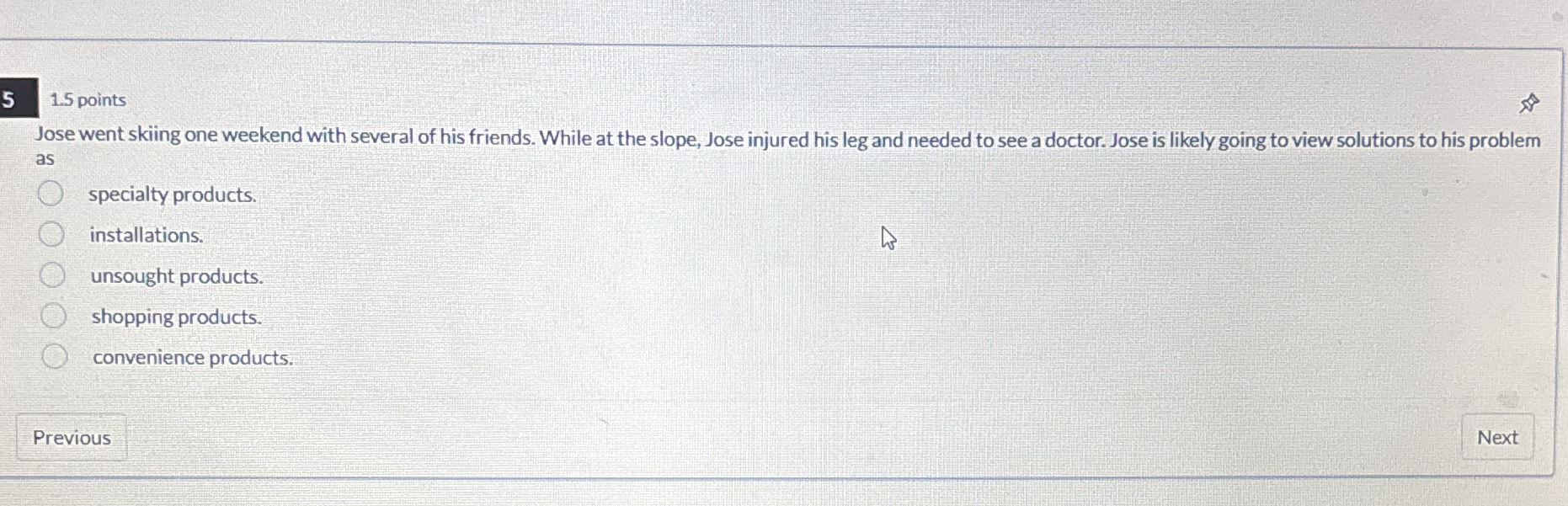  5 1.5 points Jose went skiing one weekend with several of
