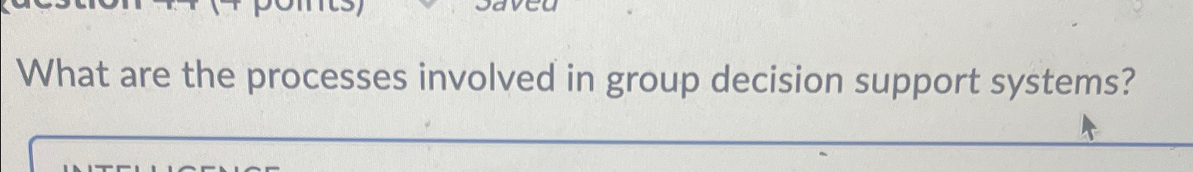  What are the processes involved in group decision support systems? 