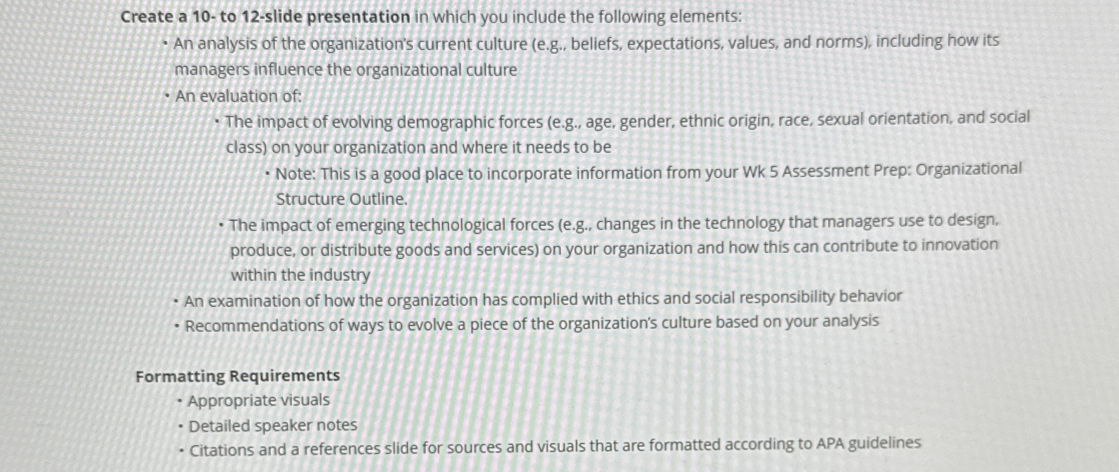  Create a 10- to 12-slide presentation in which you include the