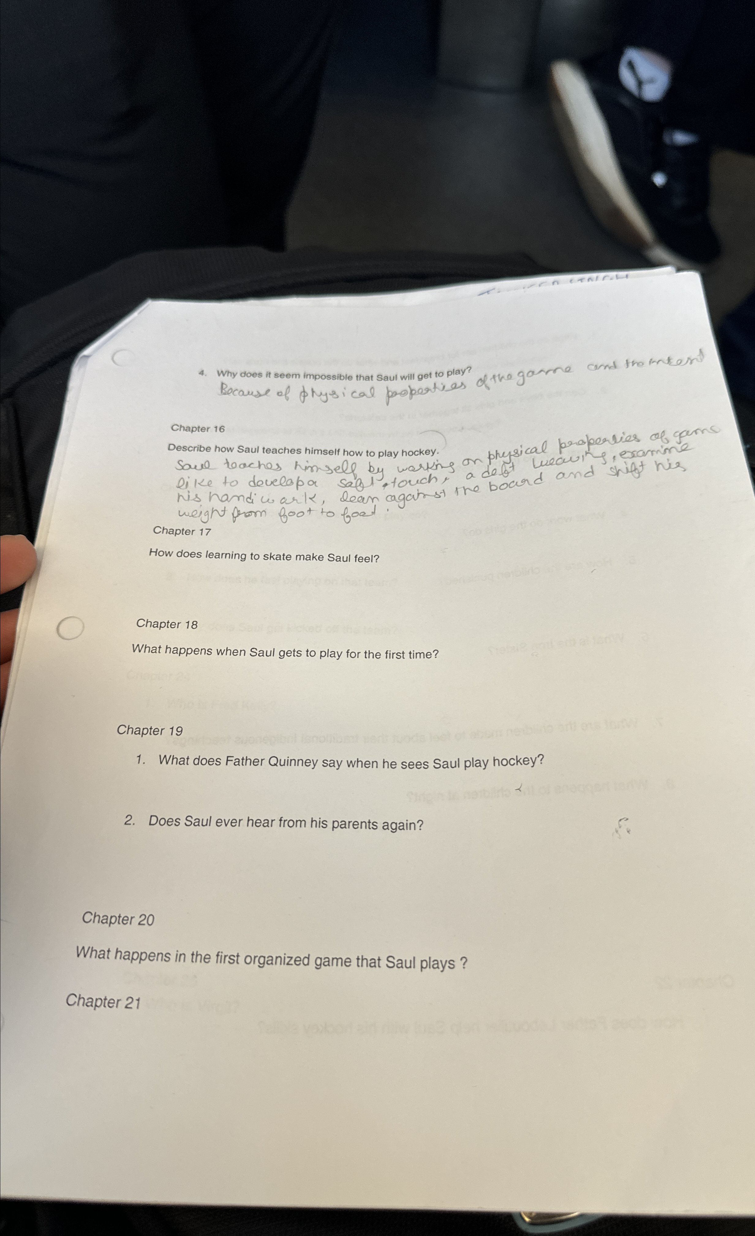  Why does it seem impossible that Saul will get to play?