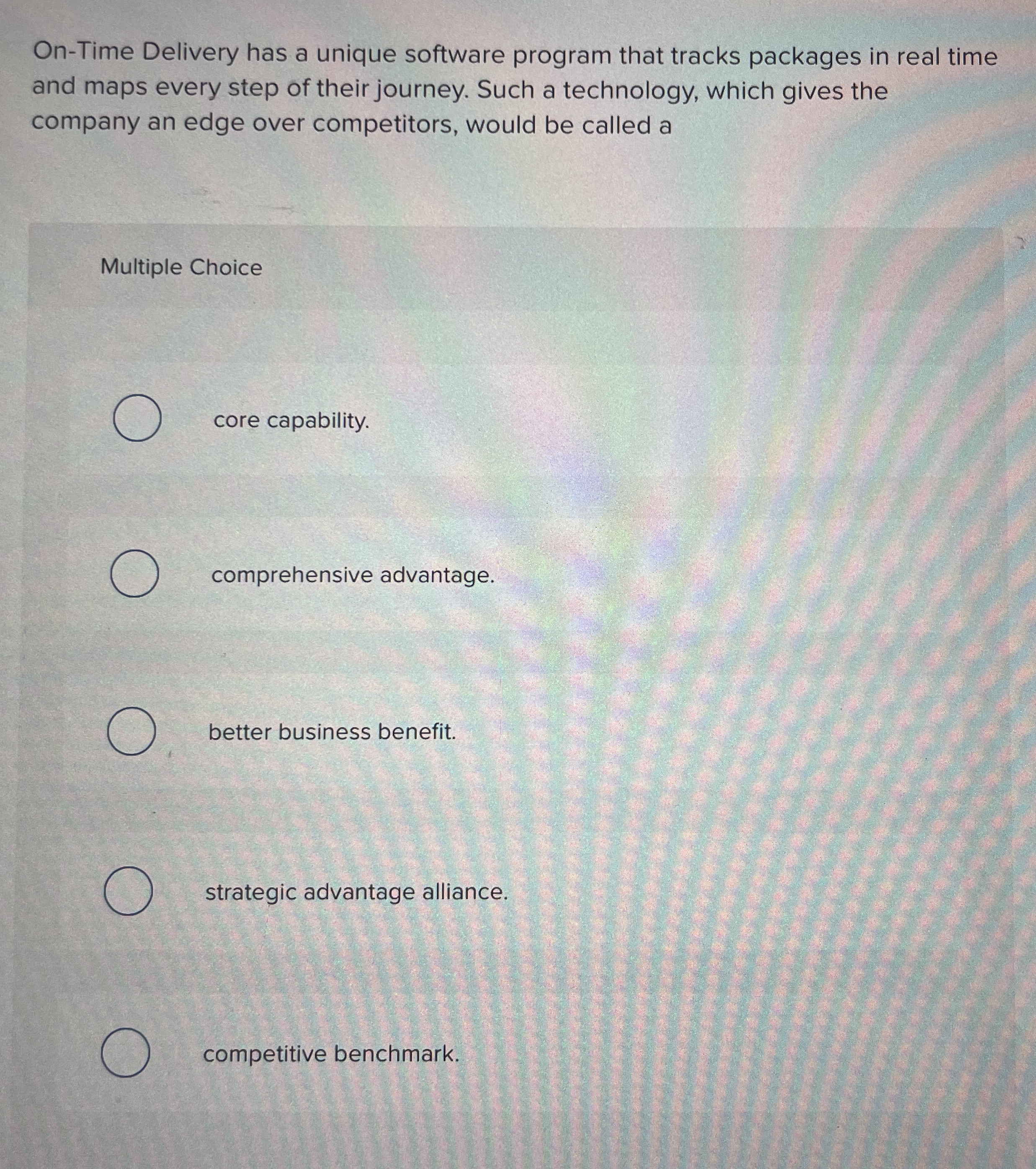  On-Time Delivery has a unique software program that tracks packages in