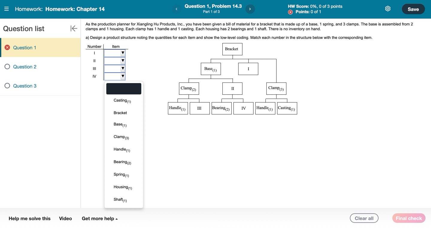  Homework: Homework: Chapter 14 Question 1, Problem 14.3 HW Score: 0%,0