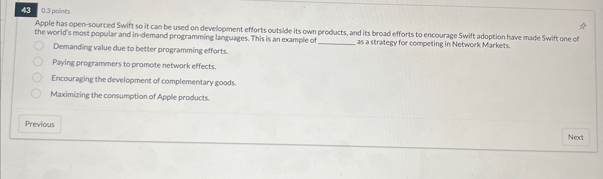  0.3 points Apple has open-sourced Swift so it can be used