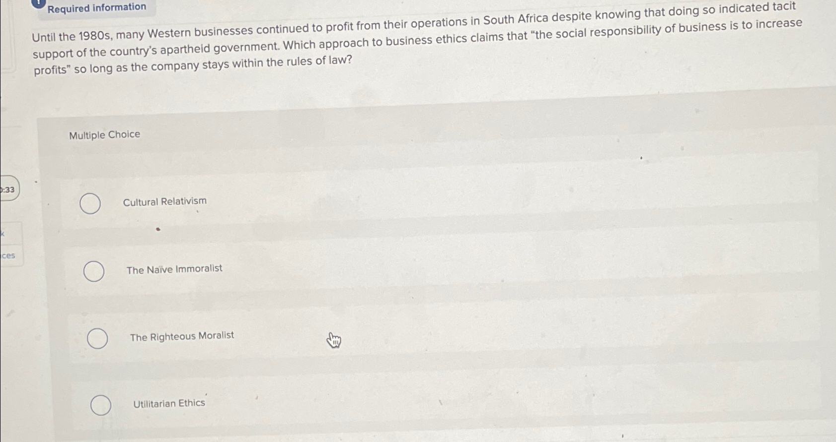  Required information Until the 1980 s, many Western businesses continued to