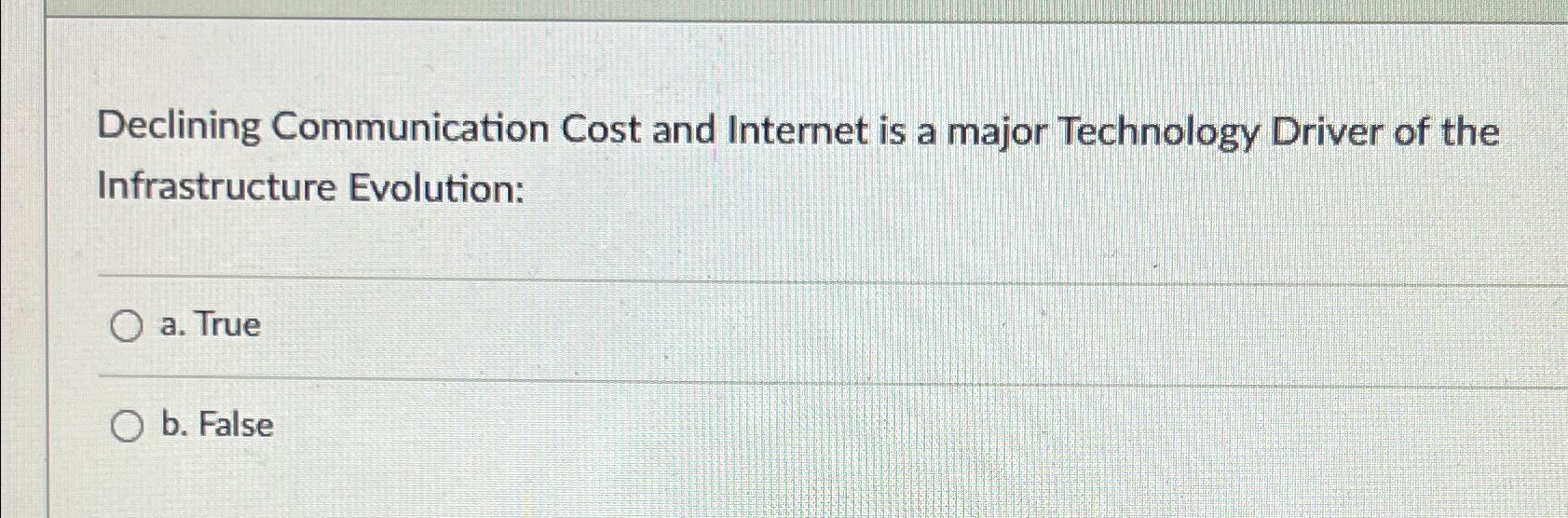  Declining Communication Cost and Internet is a major Technology Driver of