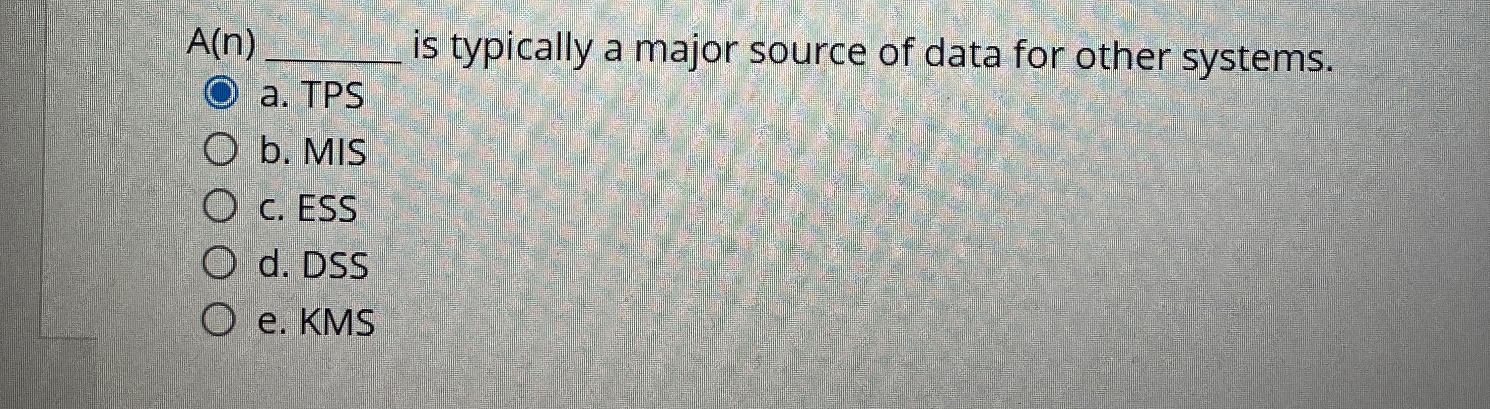  A(n)q, is typically a major source of data for other systems.