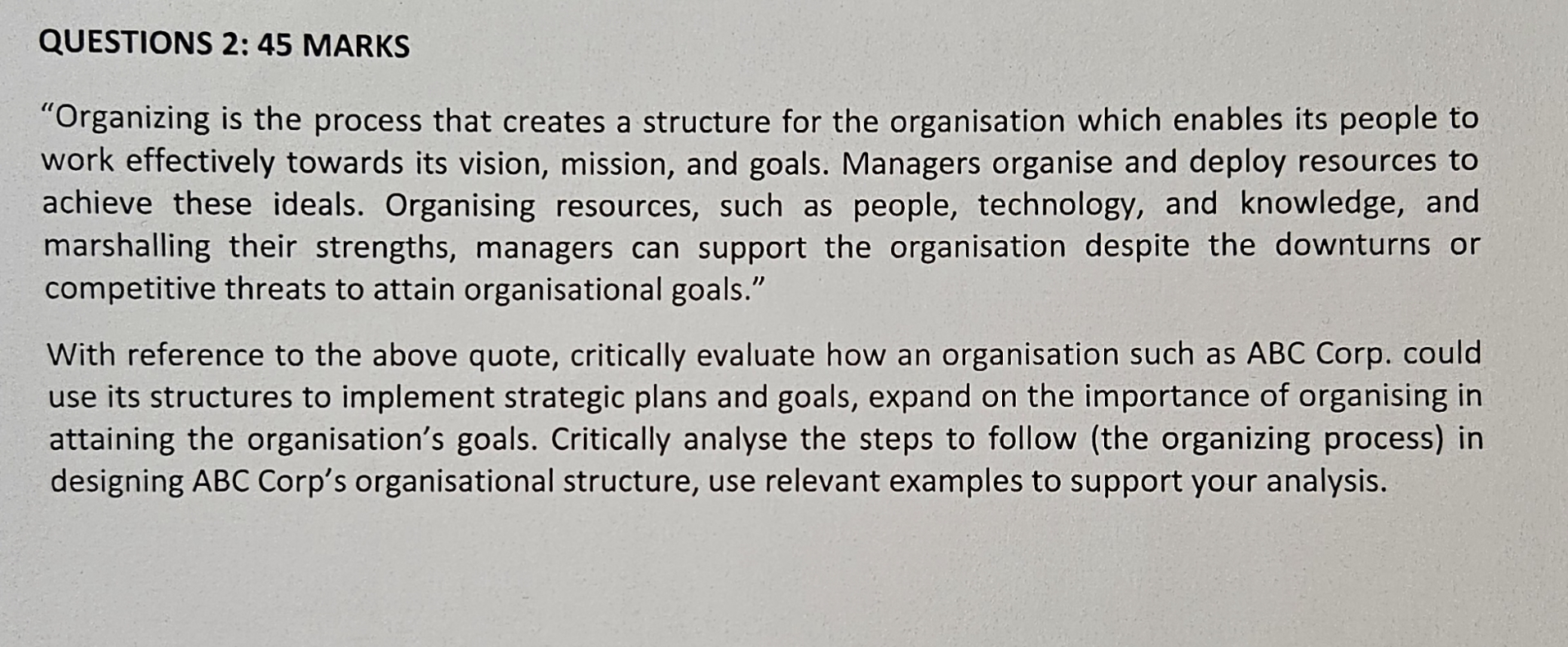  CASE STUDY READ THE CASE STUDY AND ANSWER THE QUESTIONS THAT