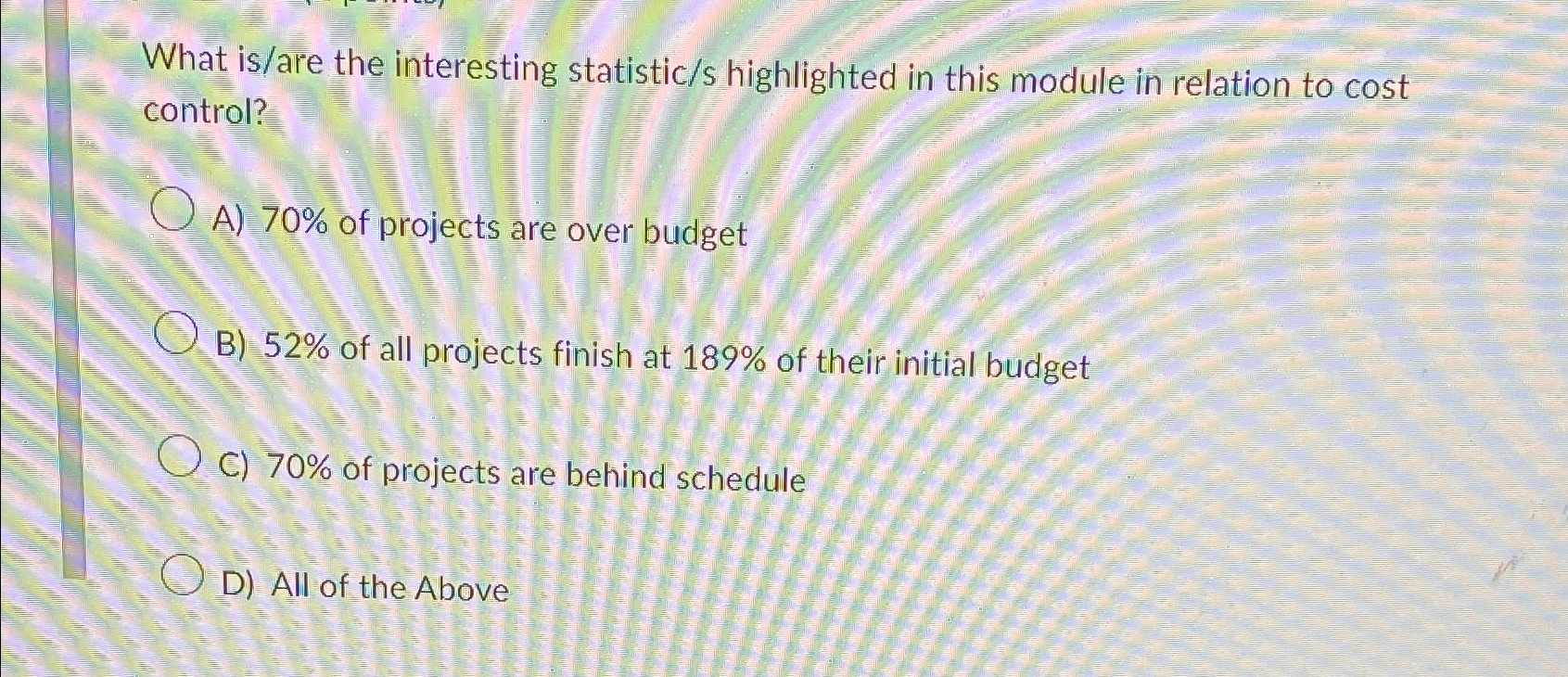  What is/are the interesting statistic/s highlighted in this module in relation