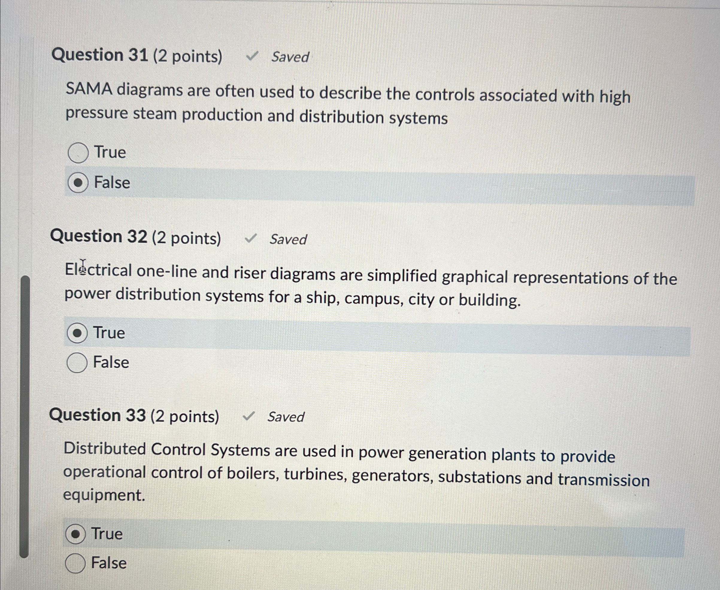  Question 31(2 points) Saved SAMA diagrams are often used to describe