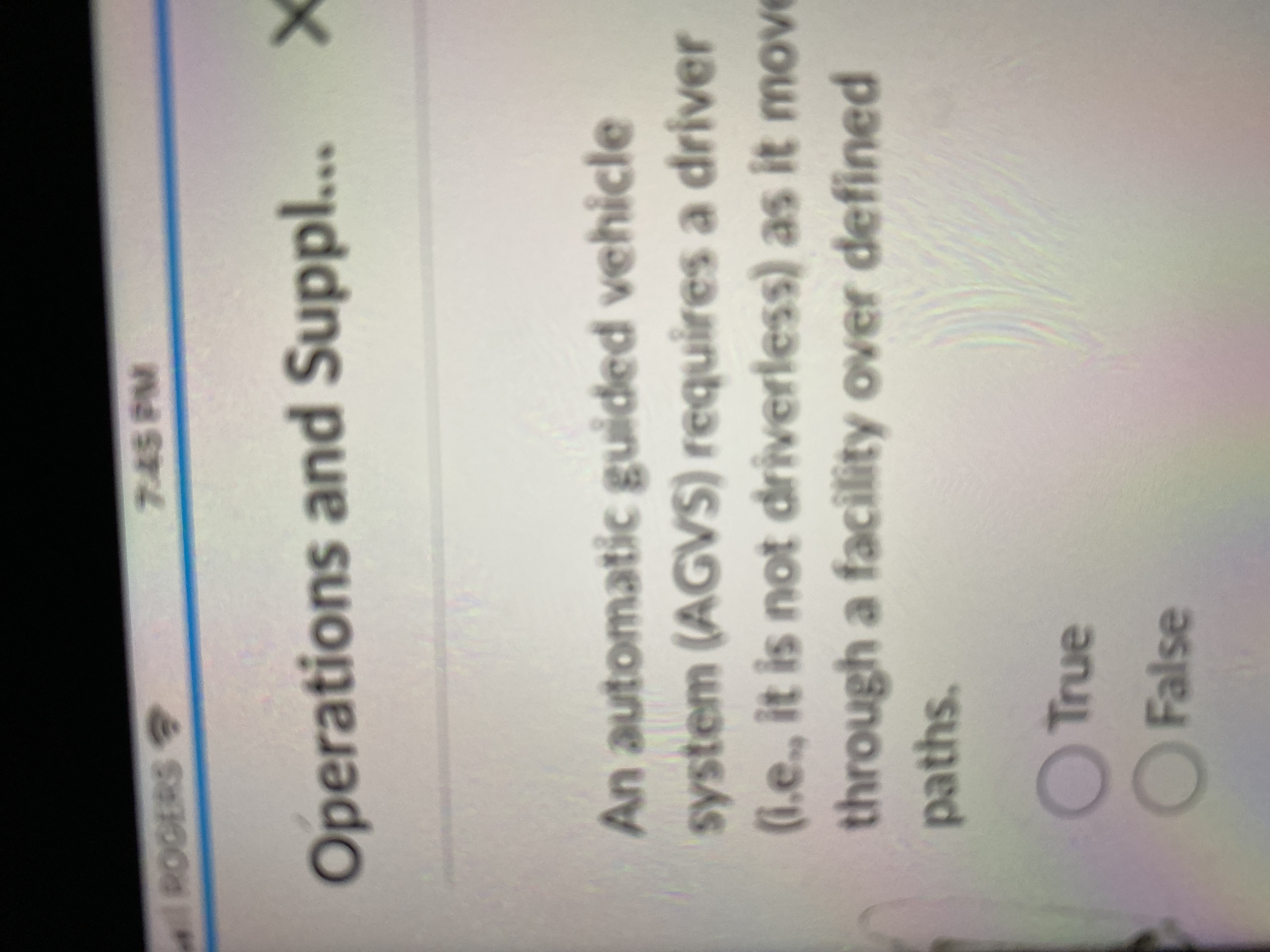  An automatic guided vehicle system (AGVS) requires a driver (i.e., it