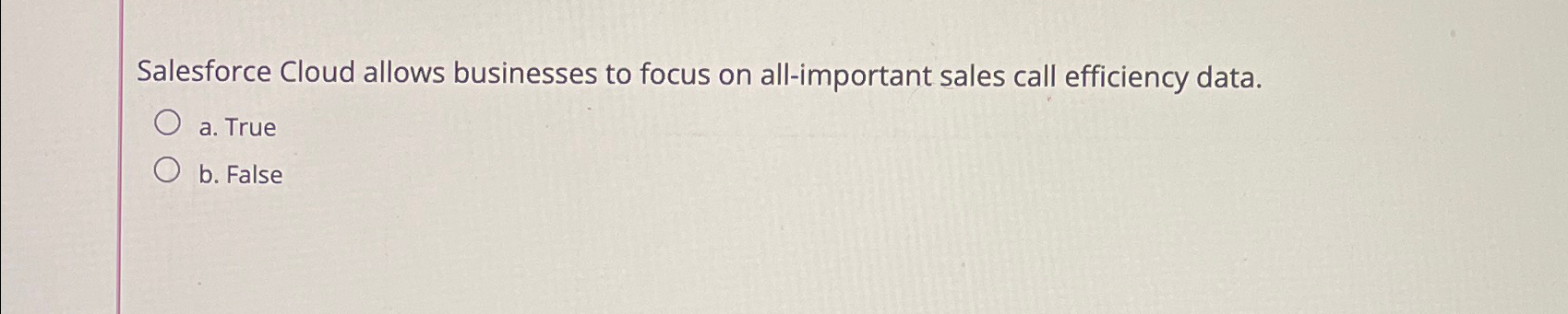  Salesforce Cloud allows businesses to focus on all-important sales call efficiency