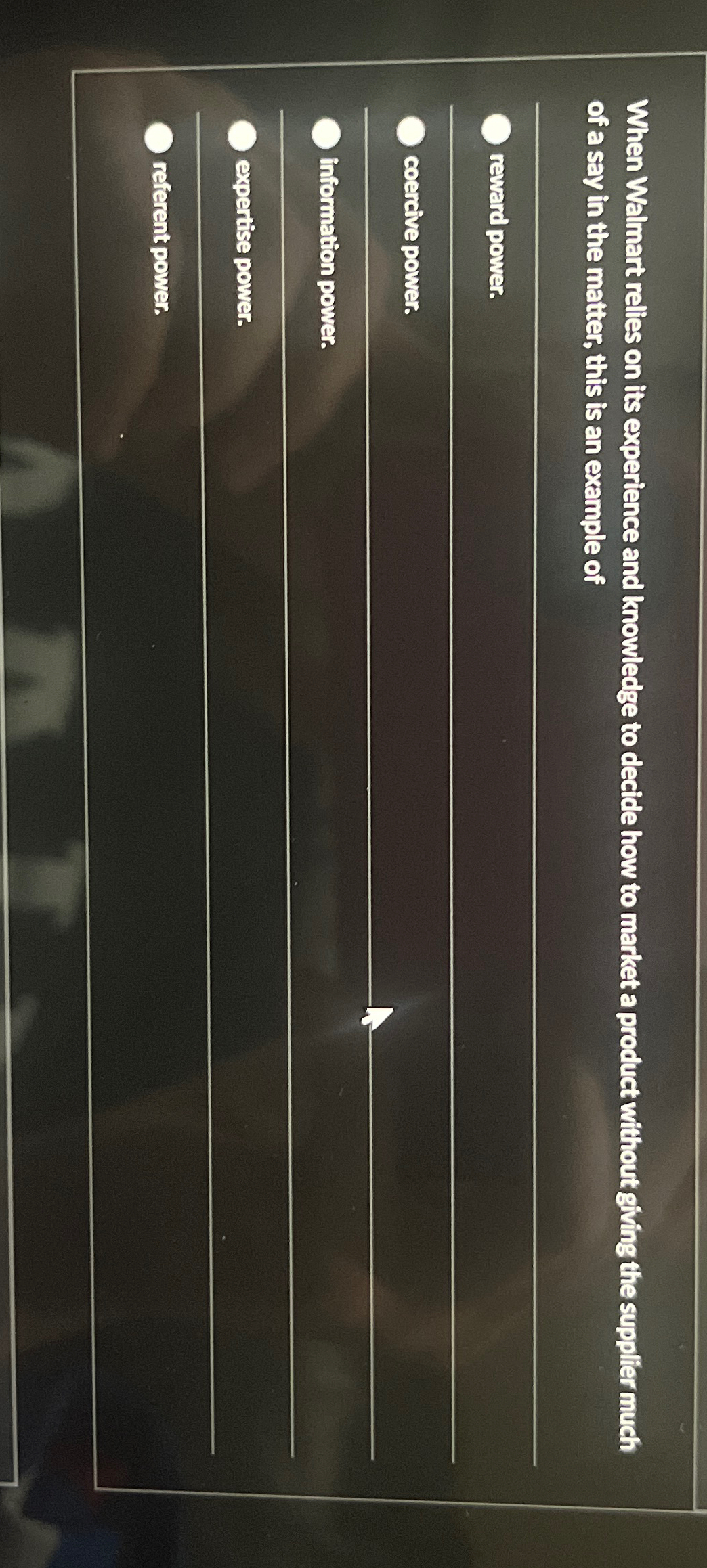  When Walmart rellies on its experience and knowledge to decide how