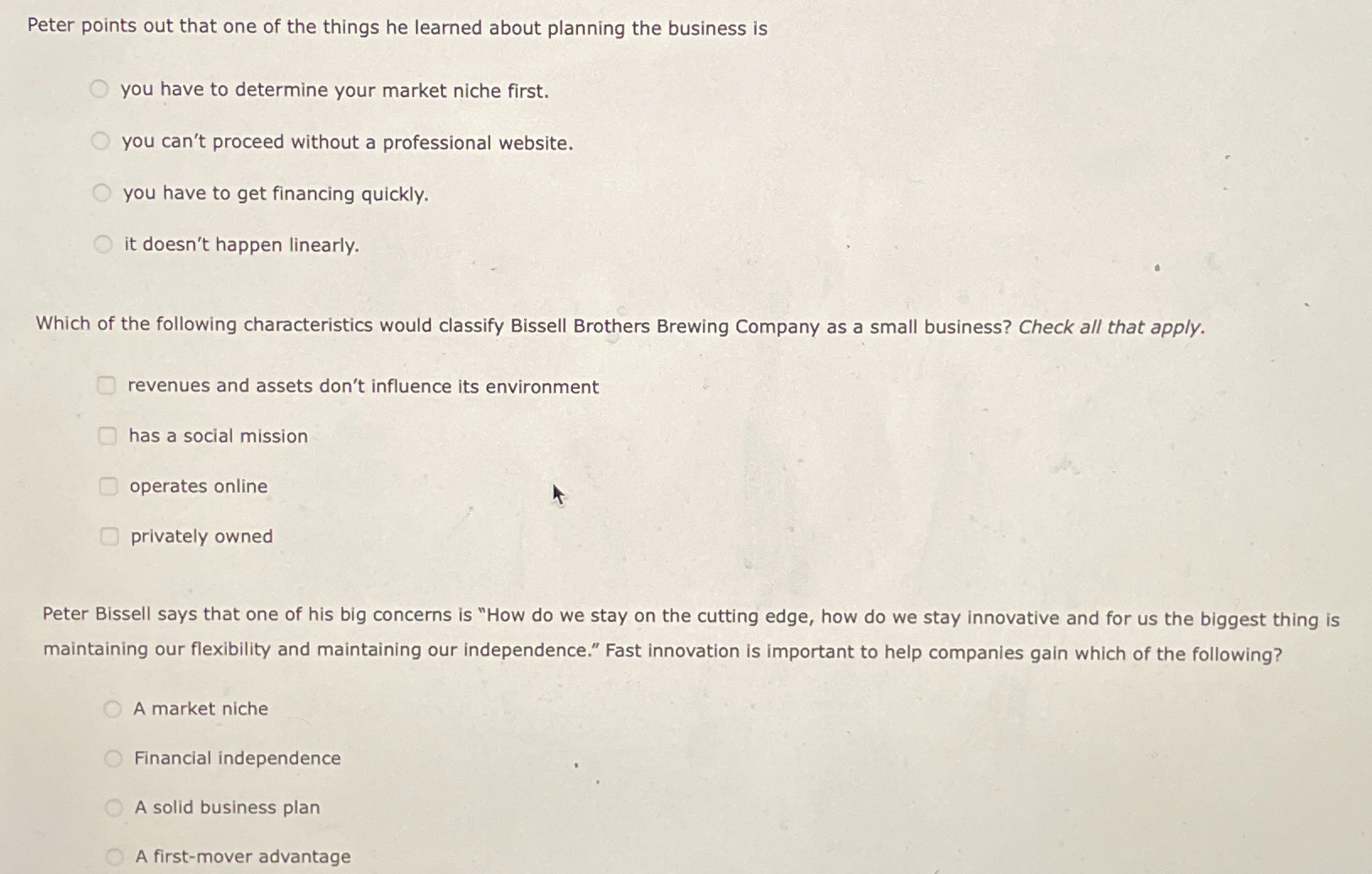  Peter points out that one of the things he learned about