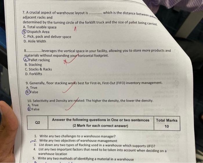 appropriato option(s) from the list (0.5 Mark for each correct answer) 1.