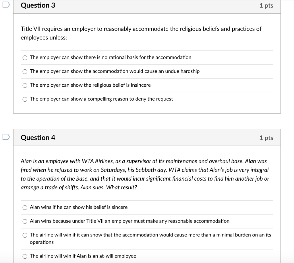 violate the establishment clause unless: It has a significant secular purpose It