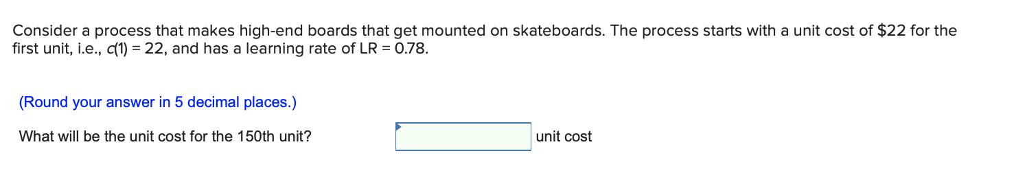 Consider a process that makes high-end boards that get mounted on